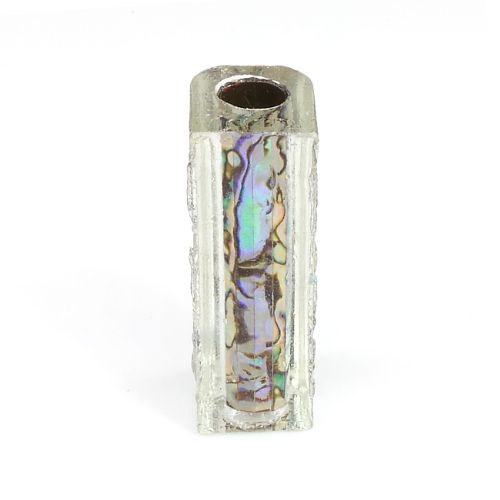 Silver Blankwerks paua abalone pen blank - Sirocco/Zephyr/Sierra Series